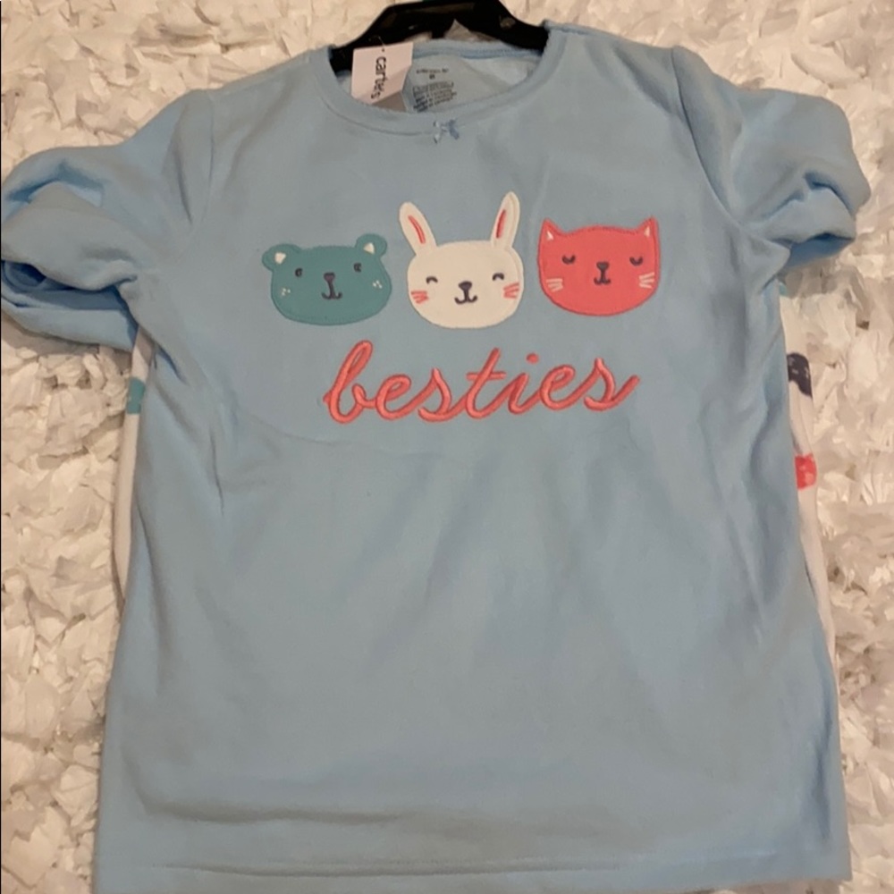NWT Carter’s Big Girls Pajama Pant Set